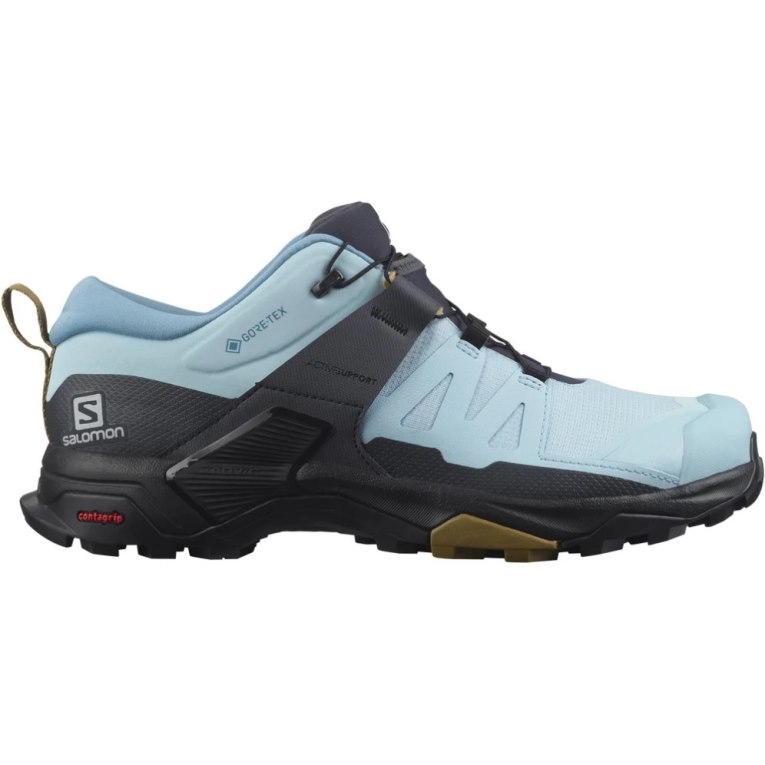 Light Blue / Black Salomon X Ultra 4 GTX Women\'s Hiking Shoes | PH 08597K